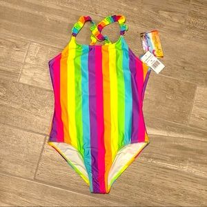 New rainbow girls swimsuit